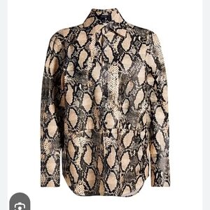 Toccin Kali Faux Python Boyfriend Shirt